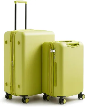 Vera Bradley Women's Hardside 2 Piece Luggage Set, Lentil Sprout, One Size