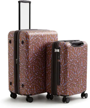 Vera Bradley Women's Hardside 2 Piece Luggage Set, Tiny Garden Lavender Frost, One Size