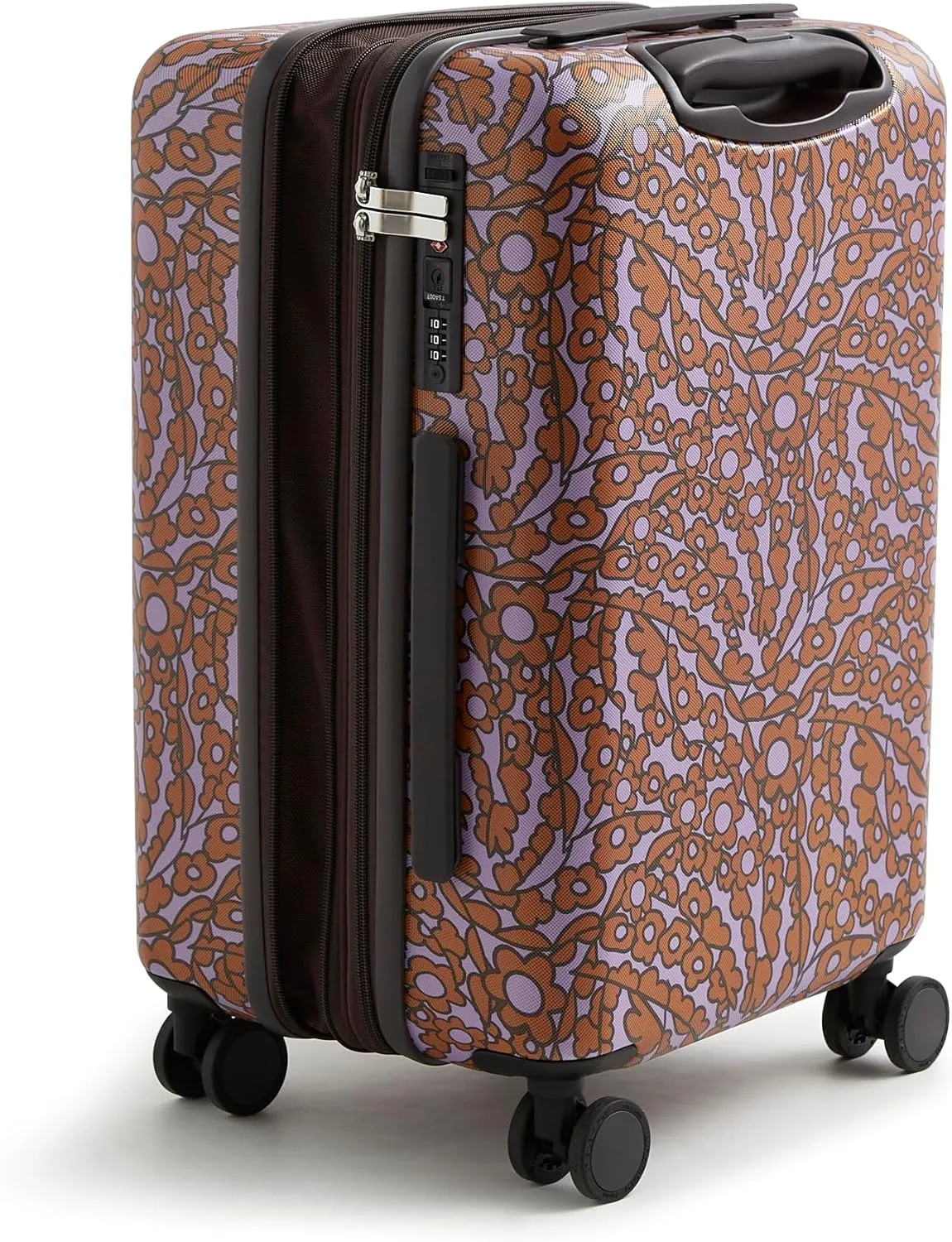 Vera Bradley Women's Hardside 2 Piece Luggage Set, Tiny Garden Lavender Frost, One Size