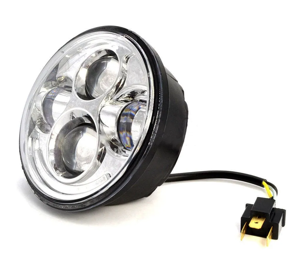VisionPRO 8600C Series 5 3/4" Chrome LED Projection Daymaker Headlight for Harley Sportster, Dyna and Other Models