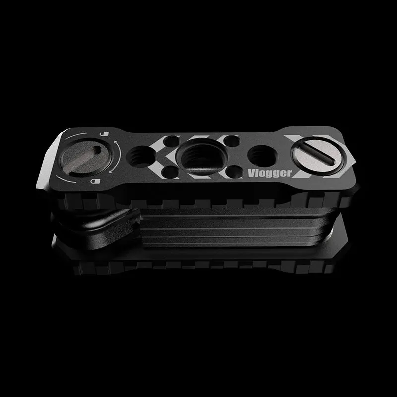 Vlogger Folding Screwdriver and Hex Key Utility Multi Tool (Black)