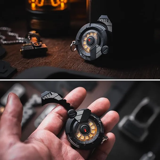 VSGO Portable EDC Flashlight,Rechargeable Work Light,Hat Clip Light,8 Light Modes,Clip for Pocket & Hat, Magnetic Base, Portable for Inspection, Repairs, Cycling,Camping,Travel, Hiking and Emergency