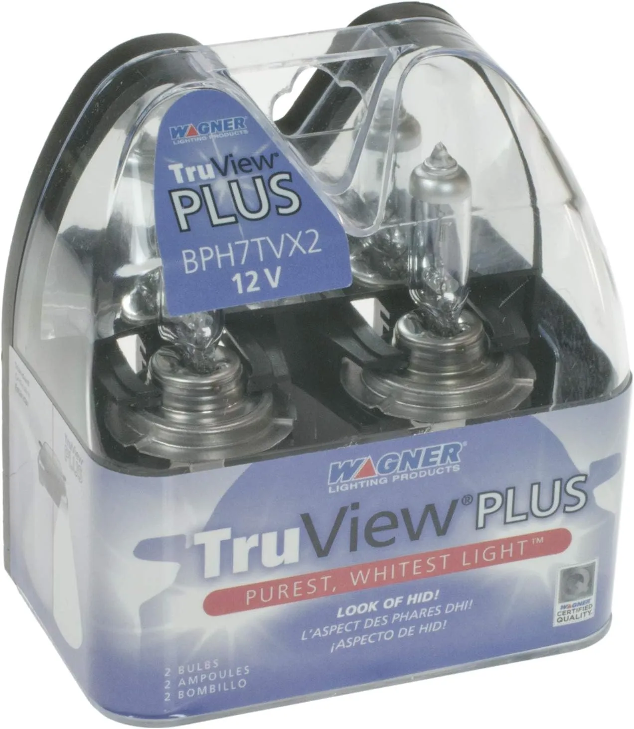 Wagner TruView PLUS BPH7TVX2 Multi-Purpose Light Bulb Card of 2