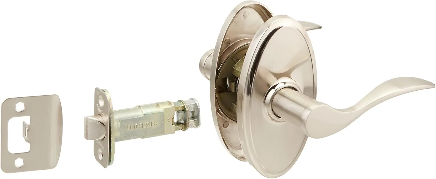 Weslock Right Handed Hall/Closet Bordeau Lever Set - Elegance Collection - R2700UNUNSL20 - Satin Nickel