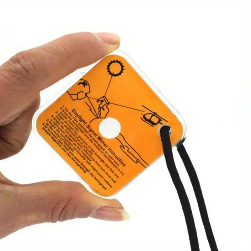 Wild West Beacon: Compact Emergency Signal Mirror for Outdoor Survival