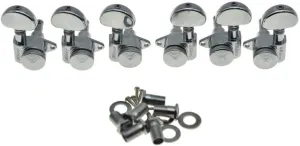 Wilkinson Locking Tuners 3x3 Full Size Locking Guitar Tuners Tuning Keys Pegs Guitar Machine Heads for Les Paul or Acoustic Guitars Chrome