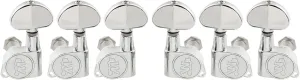 Wilkinson WJN03 3L3R EZ-Lok Post Guitar Tuners Guitar Tuning Pegs Keys Machine Heads for Les Paul SG Electric Guitar or Acoustic Guitar Replacement, Chrome
