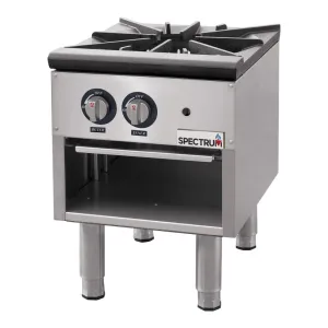 Winco Spectrum Stock Pot Stove – Single & Double Burner Commercial Gas Ranges (NGSP-1 & NGSP-2)