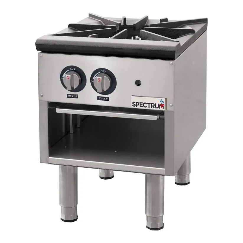 Winco Spectrum Stock Pot Stove – Single & Double Burner Commercial Gas Ranges (NGSP-1 & NGSP-2)