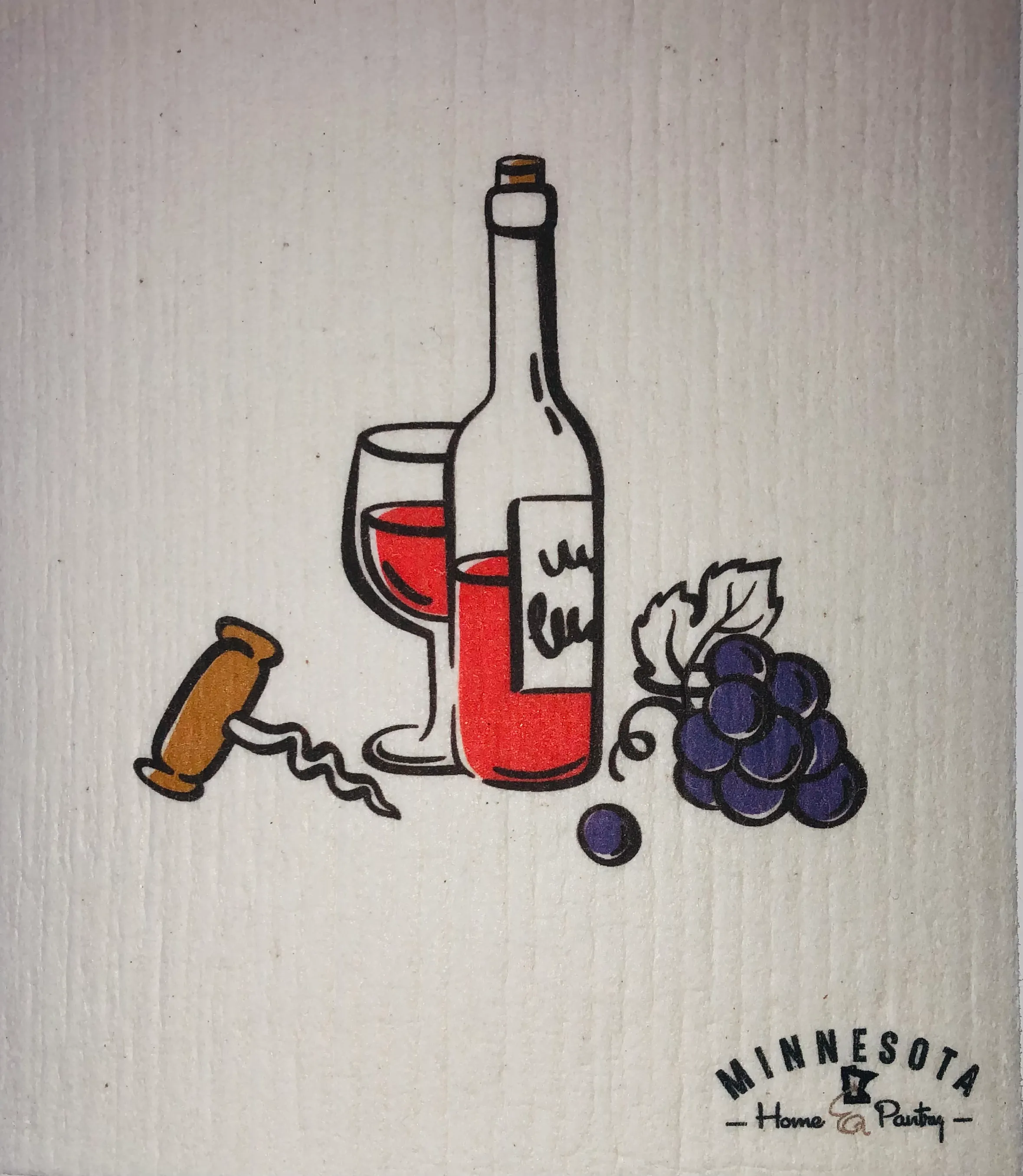 Wine - Swedish Dishcloth