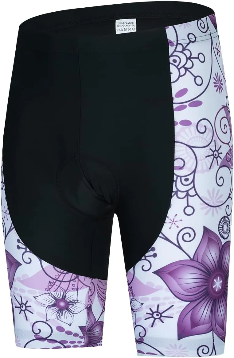 Women's Cycling Jersey Set Short Sleeve with 5D Padded Bike Shorts Breathable Shirt 3-Pockets