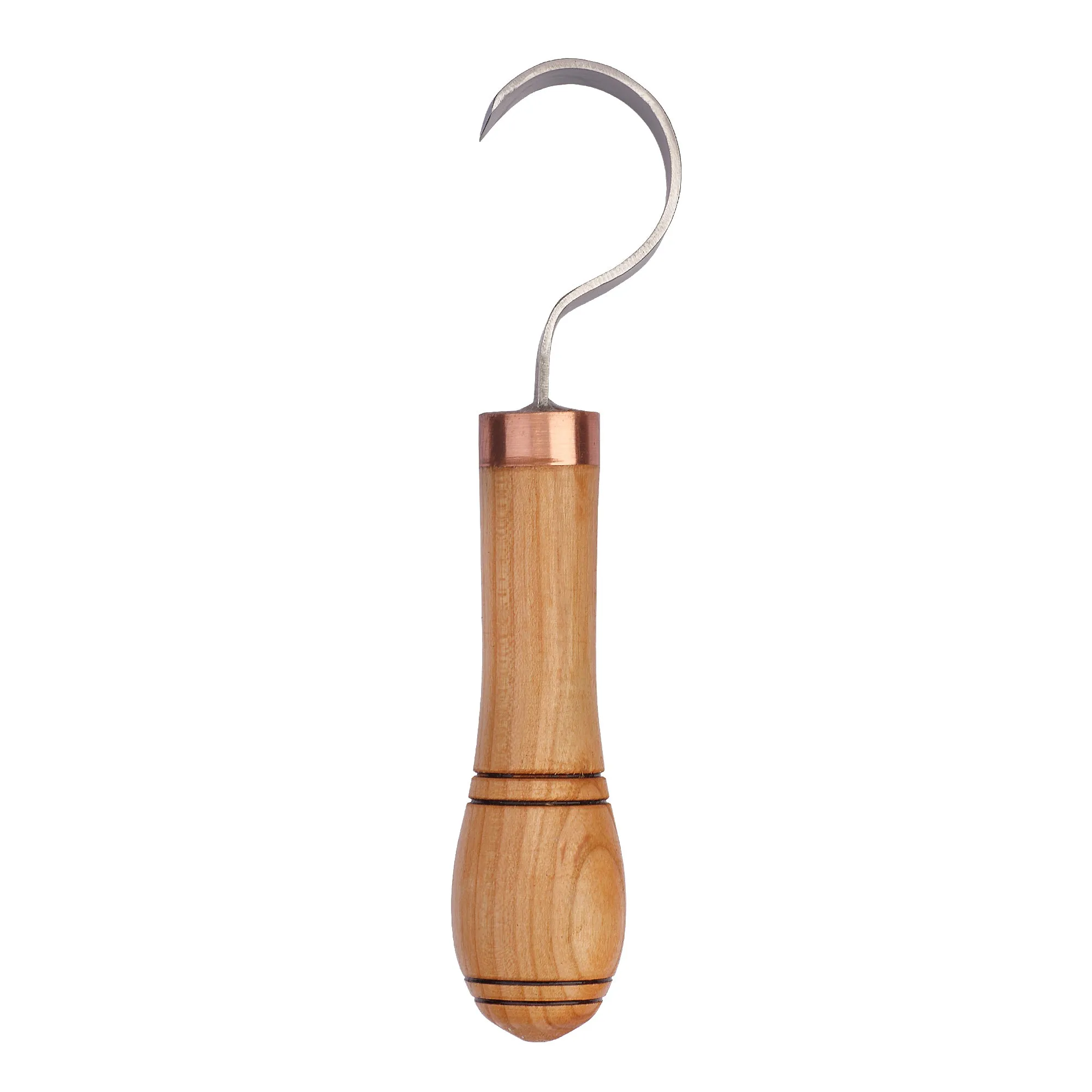 Wood Carving Hook Knife. Spoon Carving Tool for Spoons, Bowls, kuksa and Cups carvings - Right Handed - Basic Crooked Knife for Professional Spoon Carvers and Beginners - by STAMESKY.