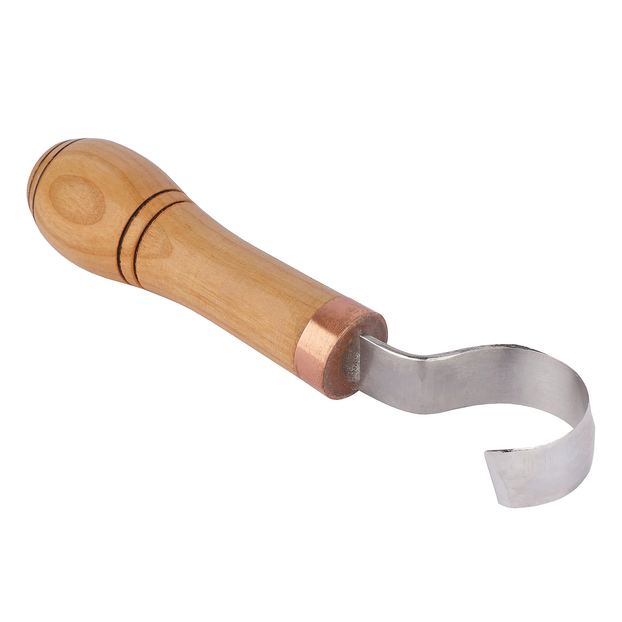 Wood Carving Hook Knife. Spoon Carving Tool for Spoons, Bowls, kuksa and Cups carvings - Right Handed - Basic Crooked Knife for Professional Spoon Carvers and Beginners - by STAMESKY.