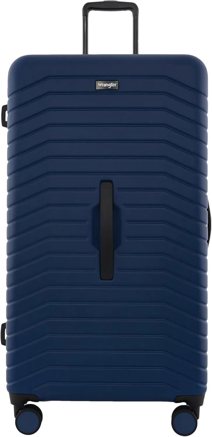 Wrangler Trunk Spinner Set, Poseidon Blue, 2 Luggage & 2 Packing Cubes