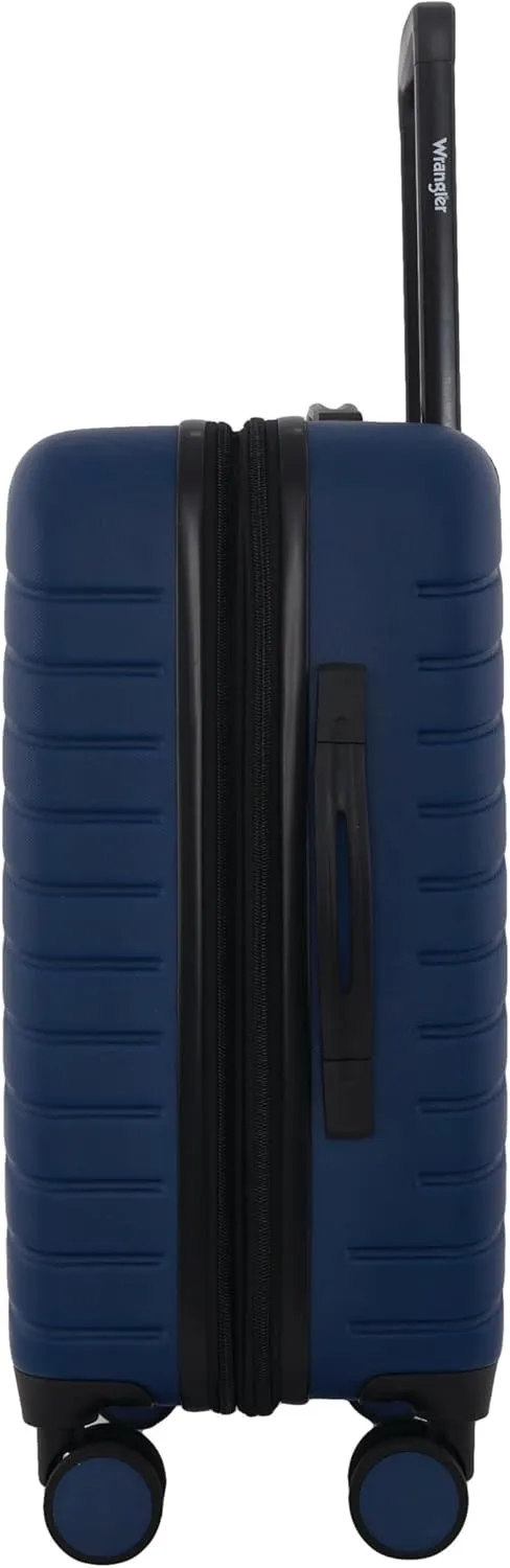 Wrangler Trunk Spinner Set, Poseidon Blue, 2 Luggage & 2 Packing Cubes
