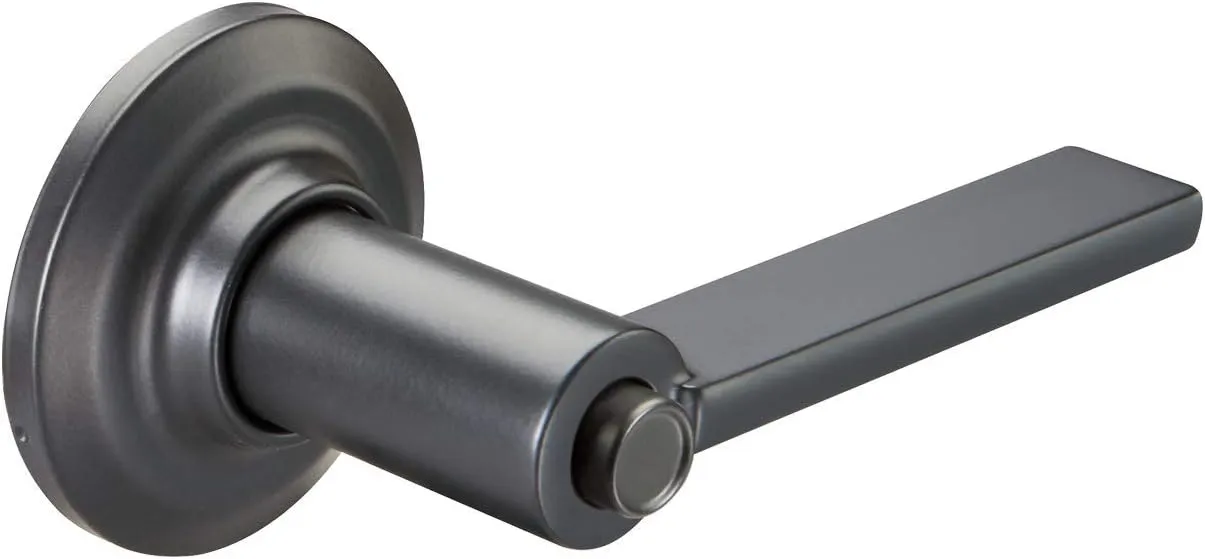 Yale Valdosta Round Lever Entry (Keyed), Suede Black